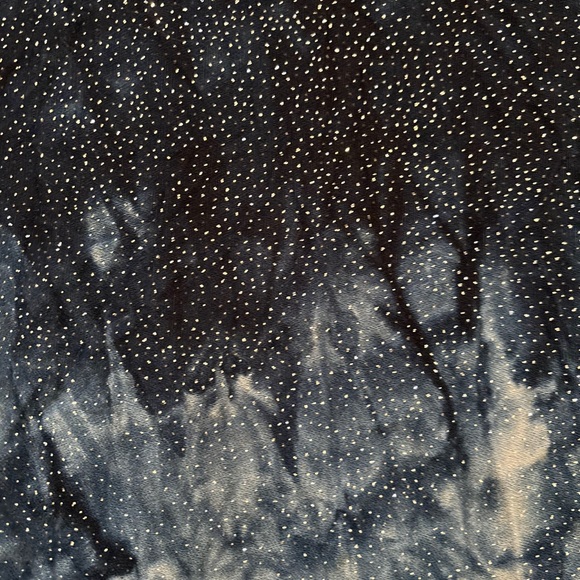 2000s Hourglass Navy Blue Glitter Top - Picture 5 of 5